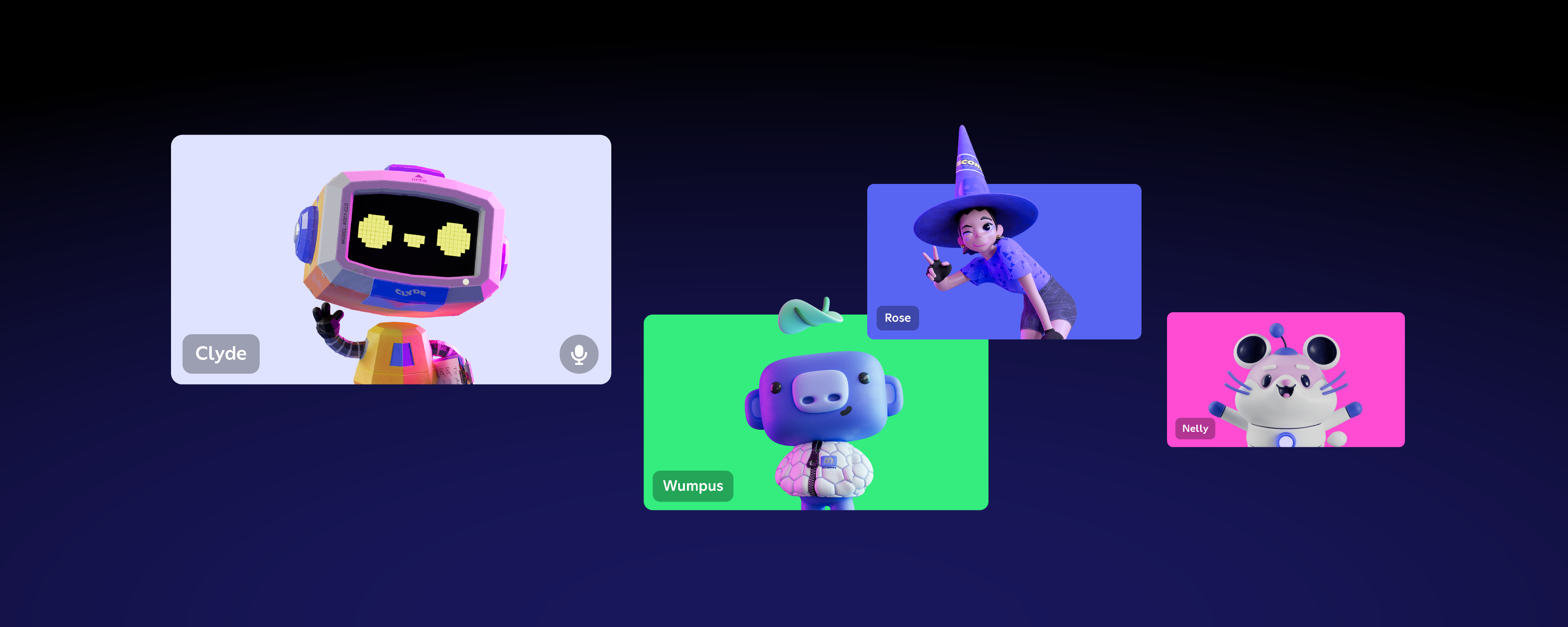 A group of four friends in a Discord call. 